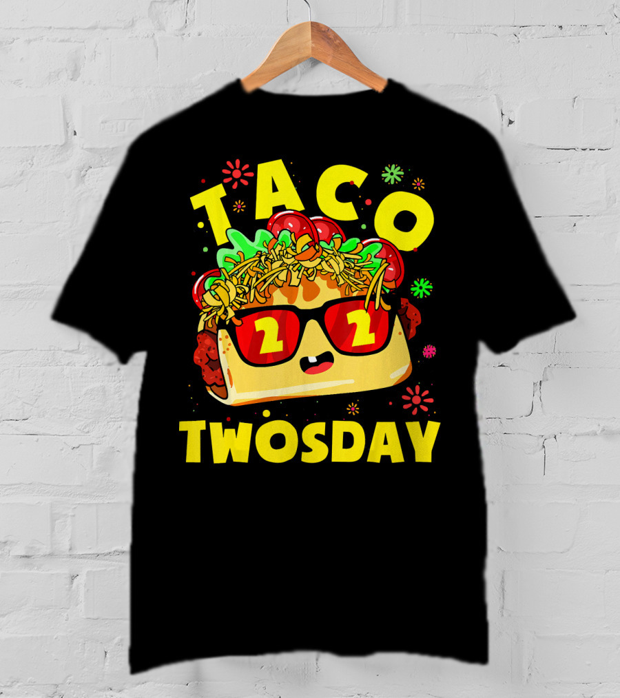 Taco Twosday 2nd Birthday Party Kids 2 Dos Cumpleanos T-Shirt