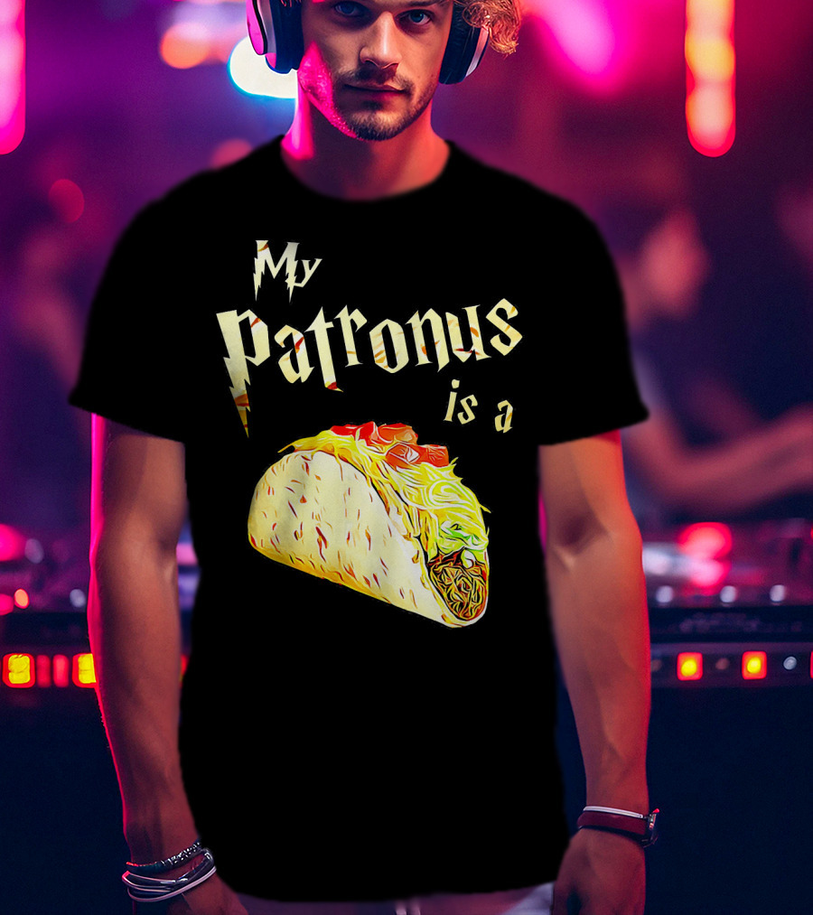 My Patronus Is A Taco Wizard Warlock Foo T-Shirt