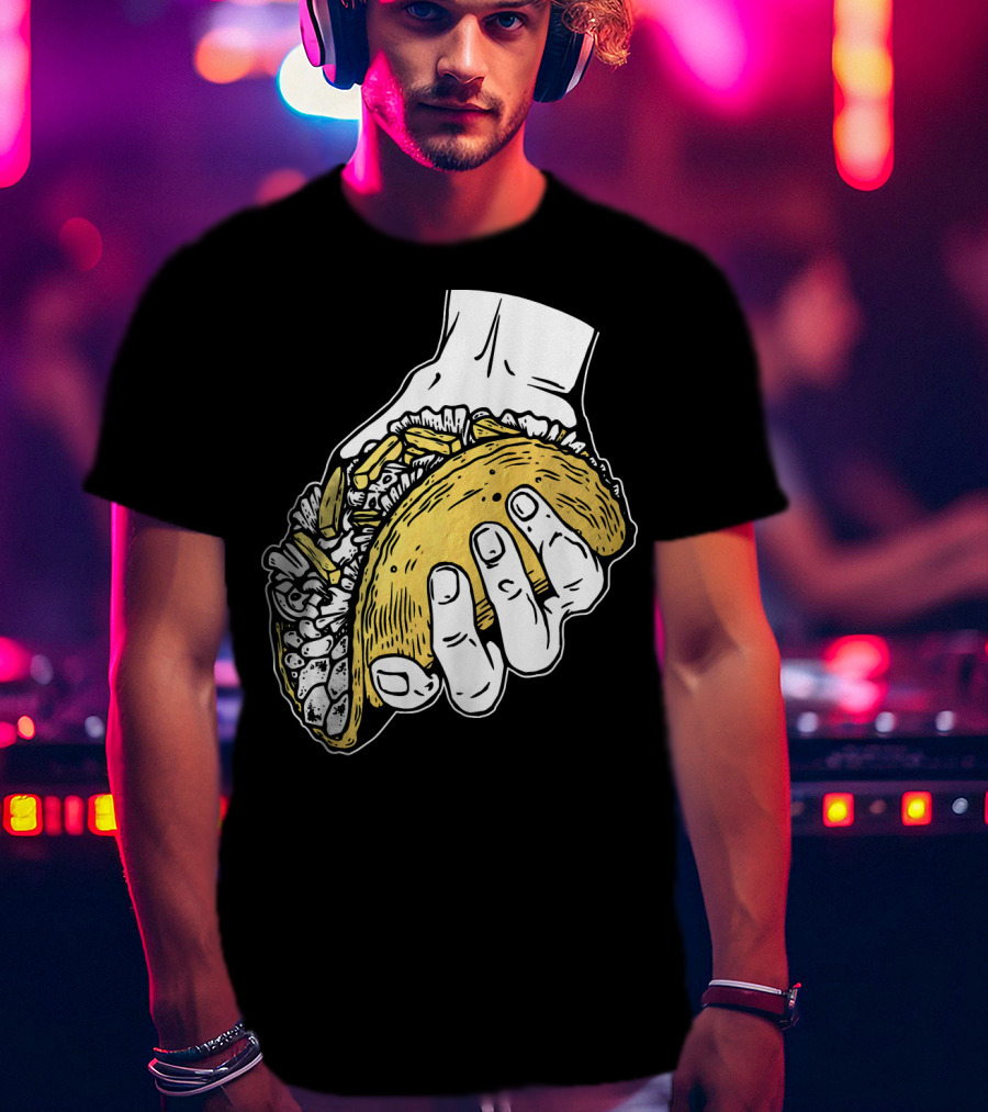 Taco Hand Holding Classic Street Food T-Shirt