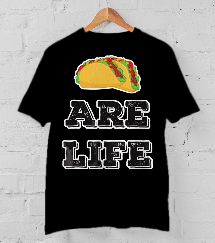 Tacos Are Life Trendy Food Emoji T-Shirt