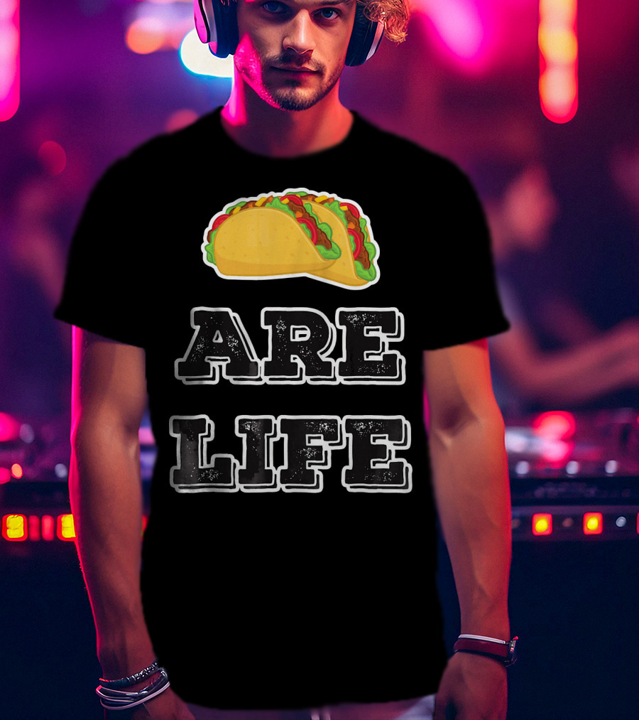 Tacos Are Life Trendy Food Emoji T-Shirt