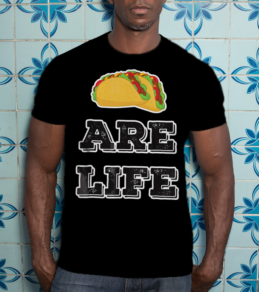 Tacos Are Life Trendy Food Emoji T-Shirt