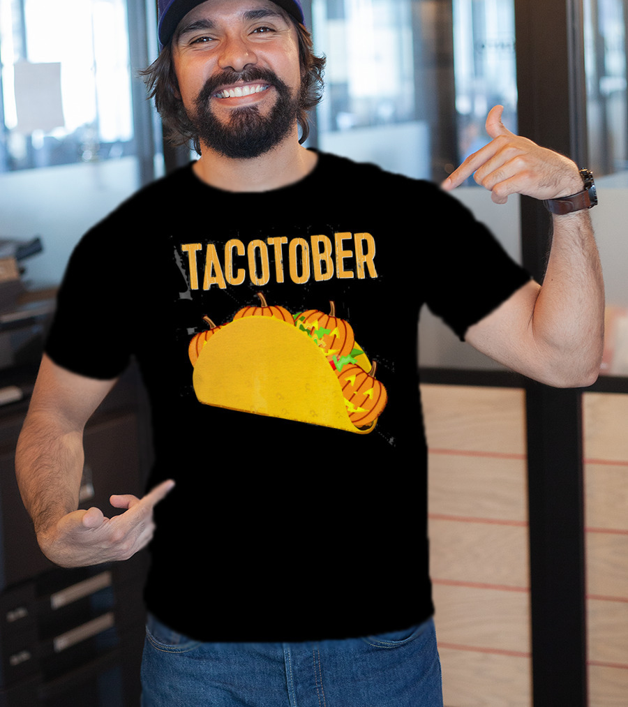 Tacotober Halloween Pumpkin Taco T-Shirt