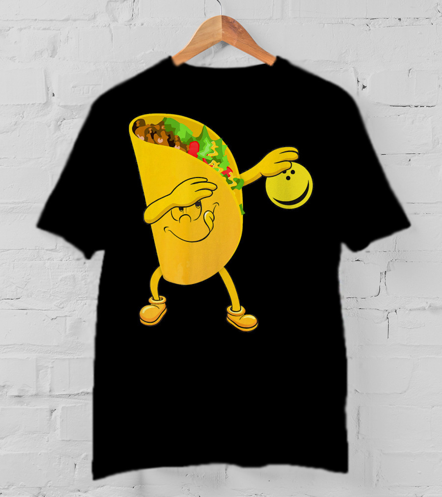 Dabbing Tacos Dab Bowling Happy Bowling Taco T-Shirt