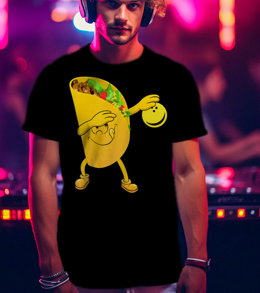 Dabbing Tacos Dab Bowling Happy Bowling Taco T-Shirt