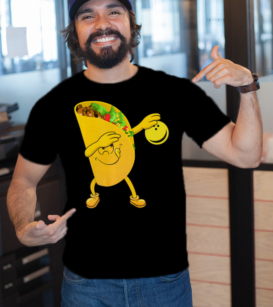 Dabbing Tacos Dab Bowling Happy Bowling Taco T-Shirt