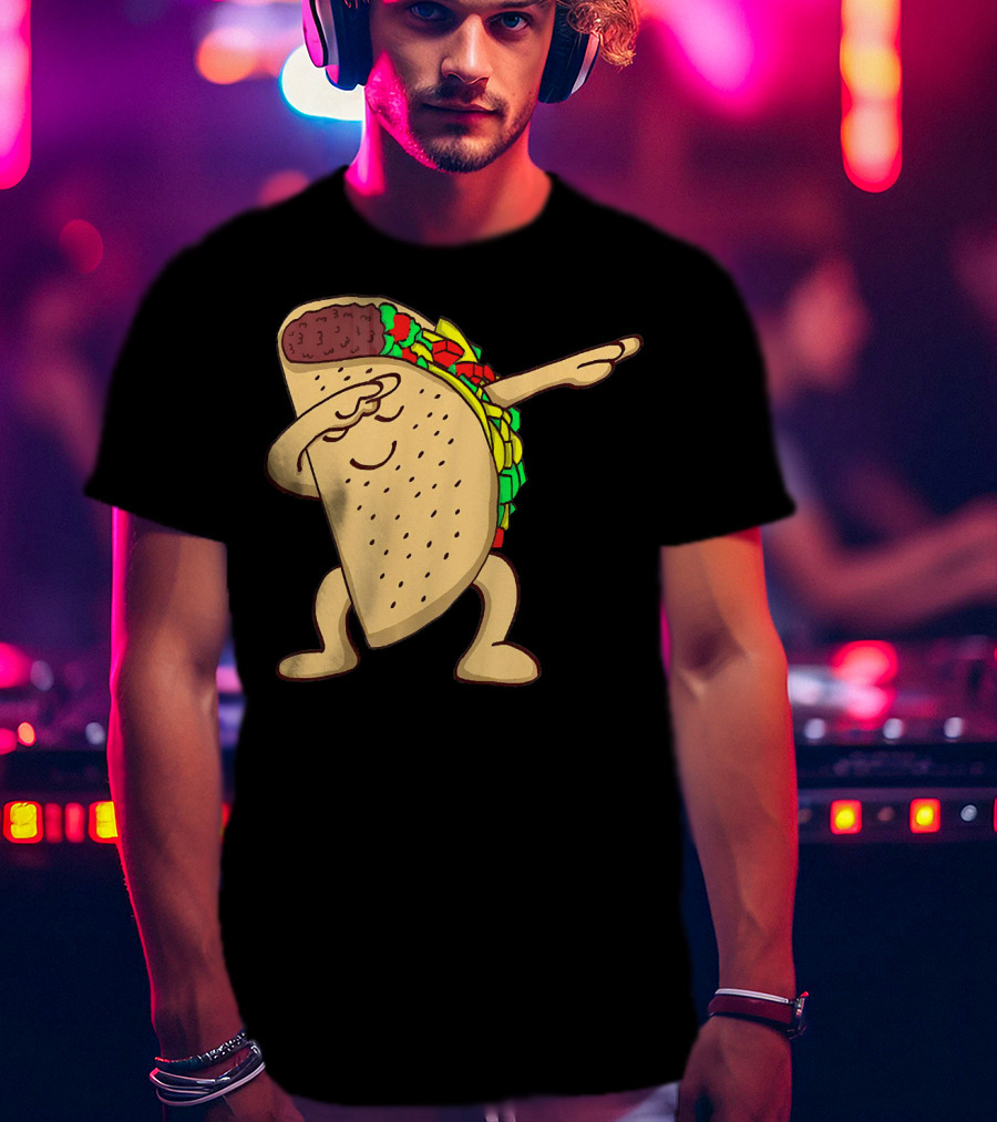 Funny Dabbing Taco Dance Pose T-Shirt