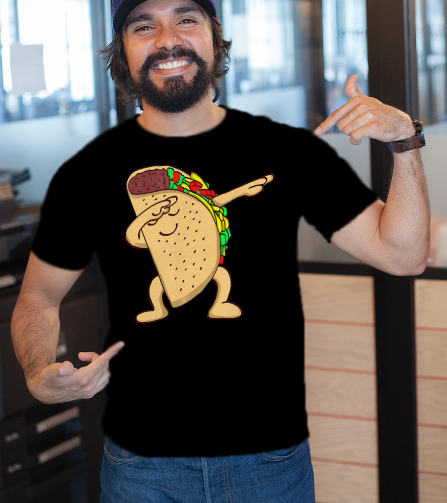 Funny Dabbing Taco Dance Pose T-Shirt