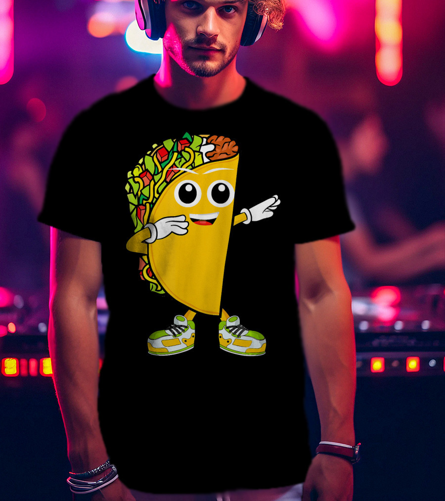 Dabbing Taco Dance Fun Celebrate Fiesta T-Shirt