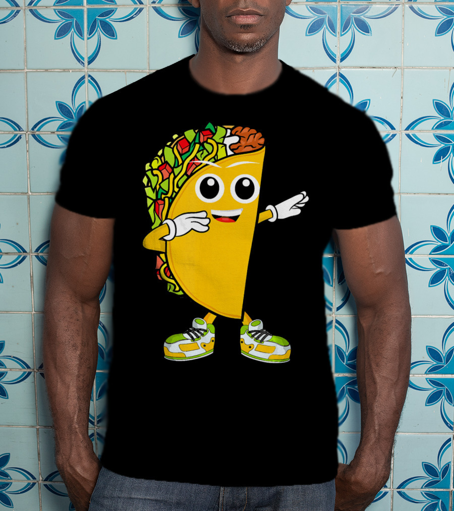 Dabbing Taco Dance Fun Celebrate Fiesta T-Shirt