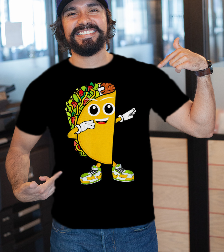 Dabbing Taco Dance Fun Celebrate Fiesta T-Shirt