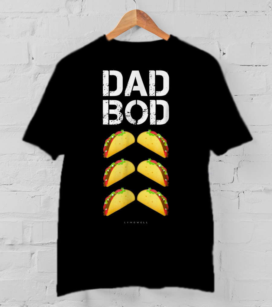 Dad Bod Taco Six Pack Funny Mens Lumowell T-Shirt