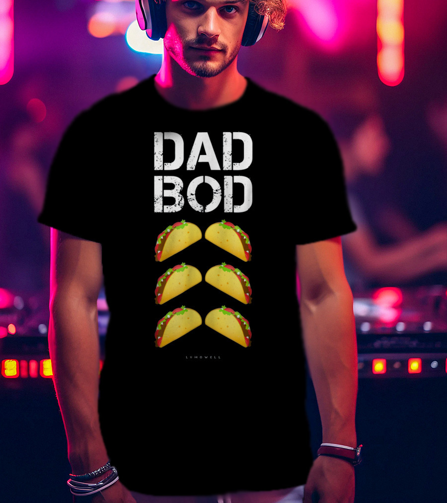 Dad Bod Taco Six Pack Funny Mens Lumowell T-Shirt