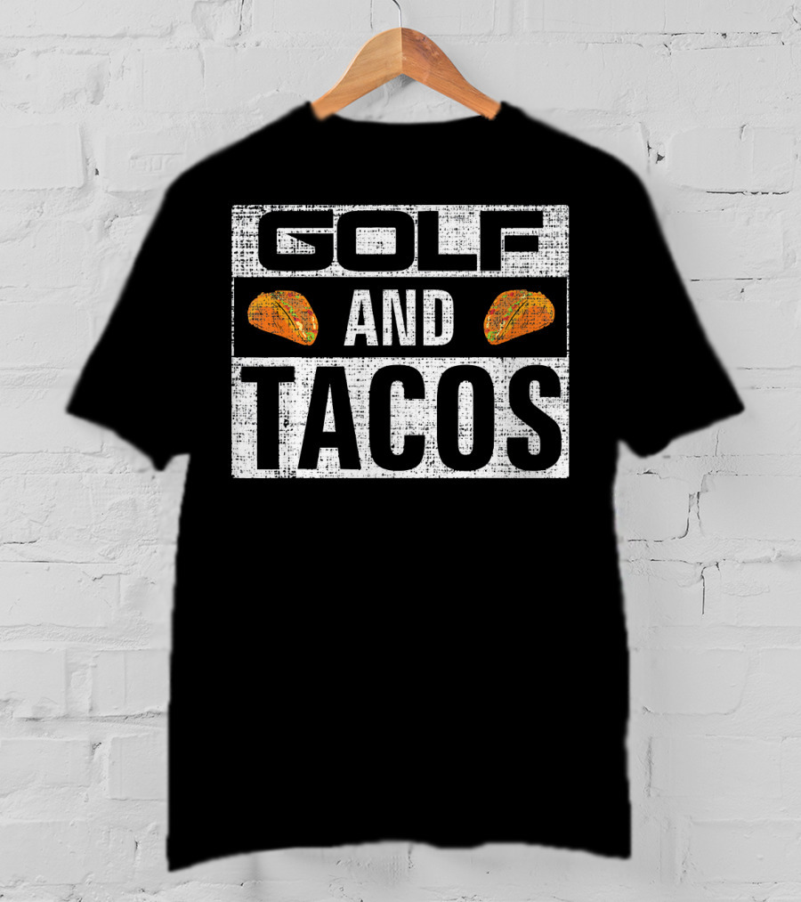 Golf And Tacos Vintage Funny Spo T-Shirt
