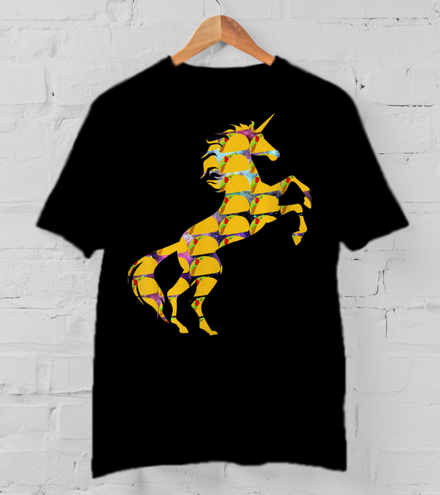 Unicorn Galaxy Space Tacos T-Shirt