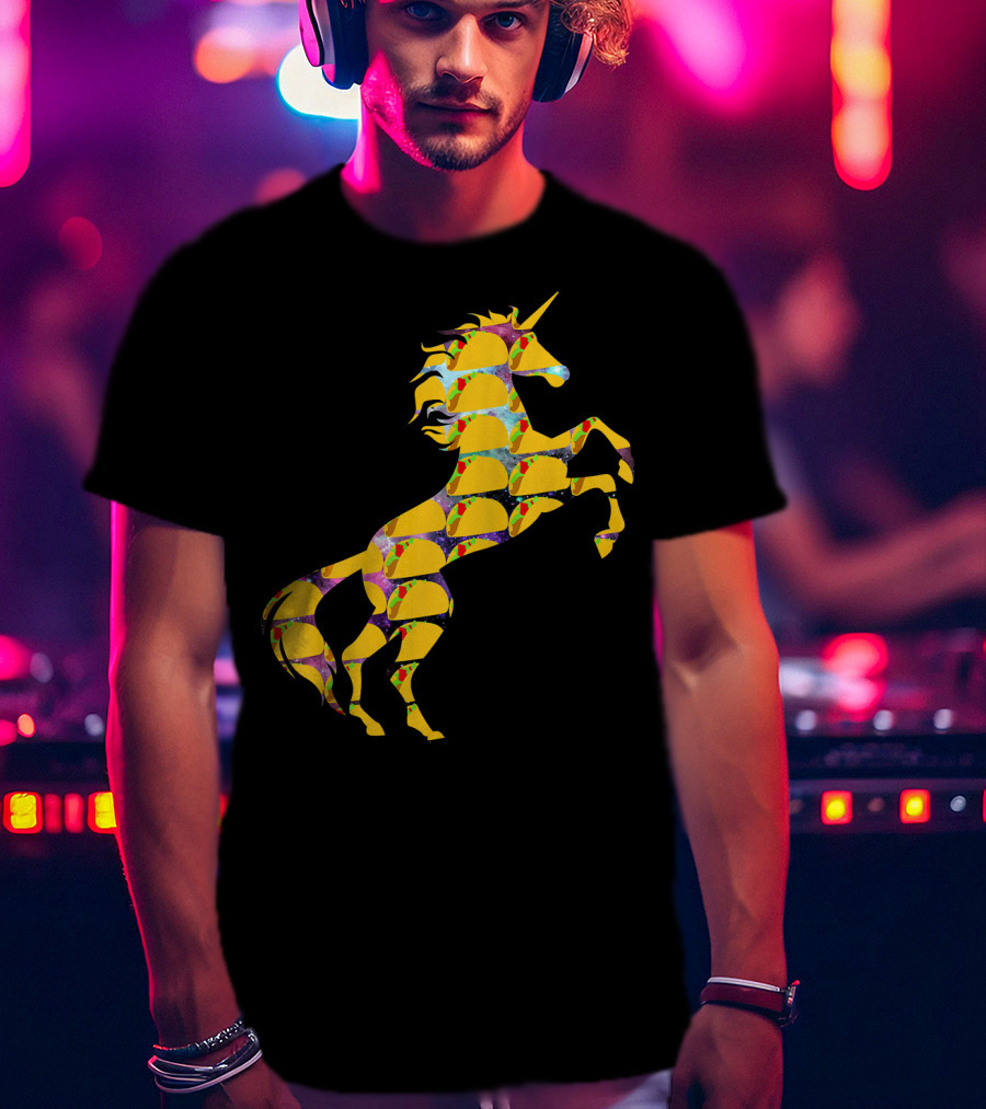 Unicorn Galaxy Space Tacos T-Shirt