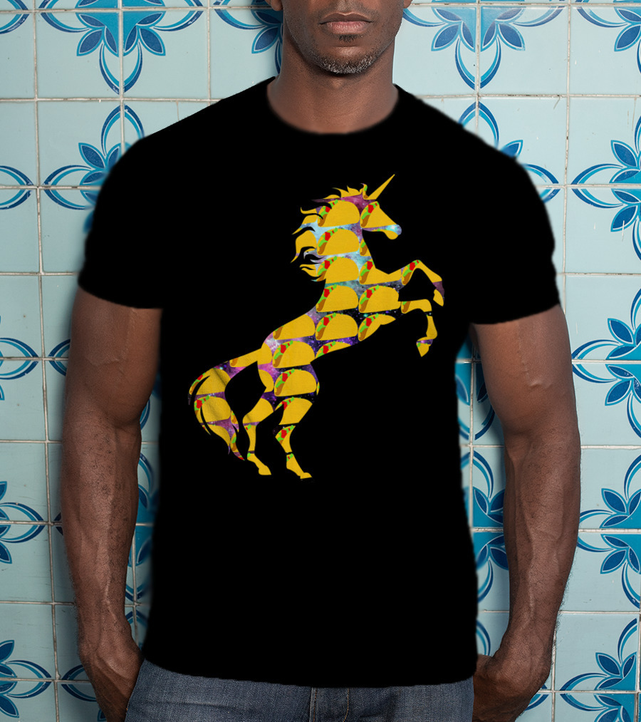 Unicorn Galaxy Space Tacos T-Shirt