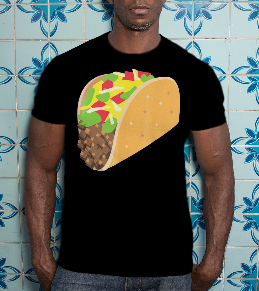 I Love Tacos Emoji Mexican Taco T-Shirt