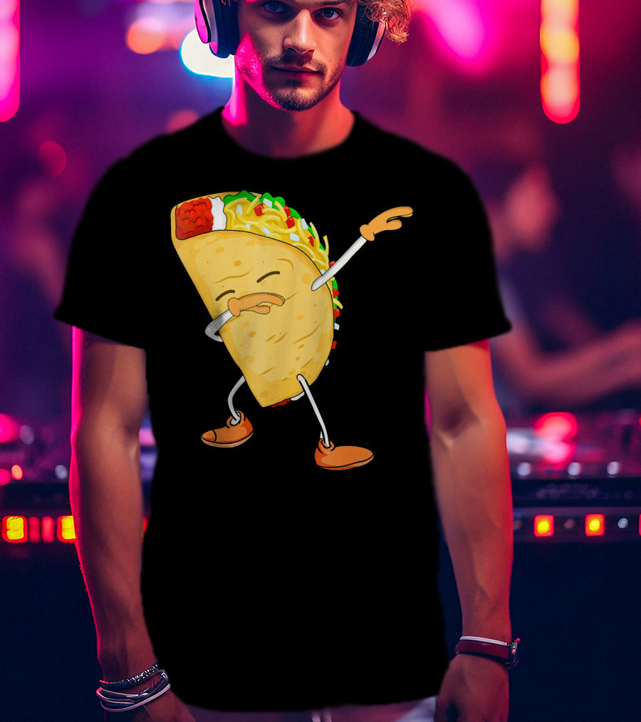 Dabbing Taco Mexican Food Lover Dance Fiesta T-Shirt