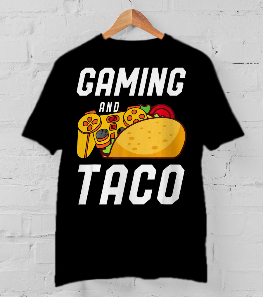 Gaming And Taco Gamers Controller Snack Combo T-Shirt