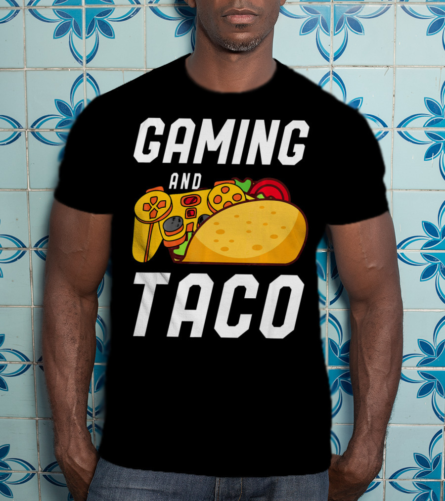 Gaming And Taco Gamers Controller Snack Combo T-Shirt