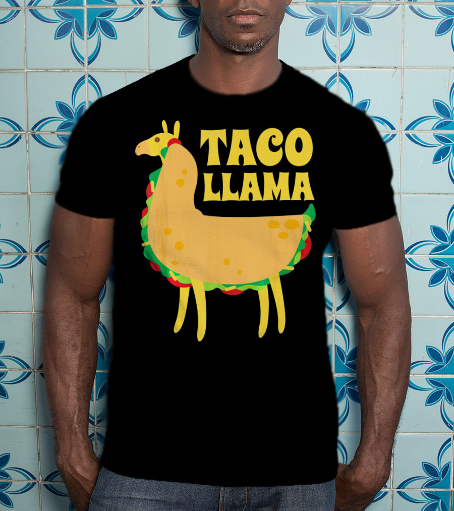 Taco Llama Animal Funny Mexican Cinco De Mayo T-Shirt