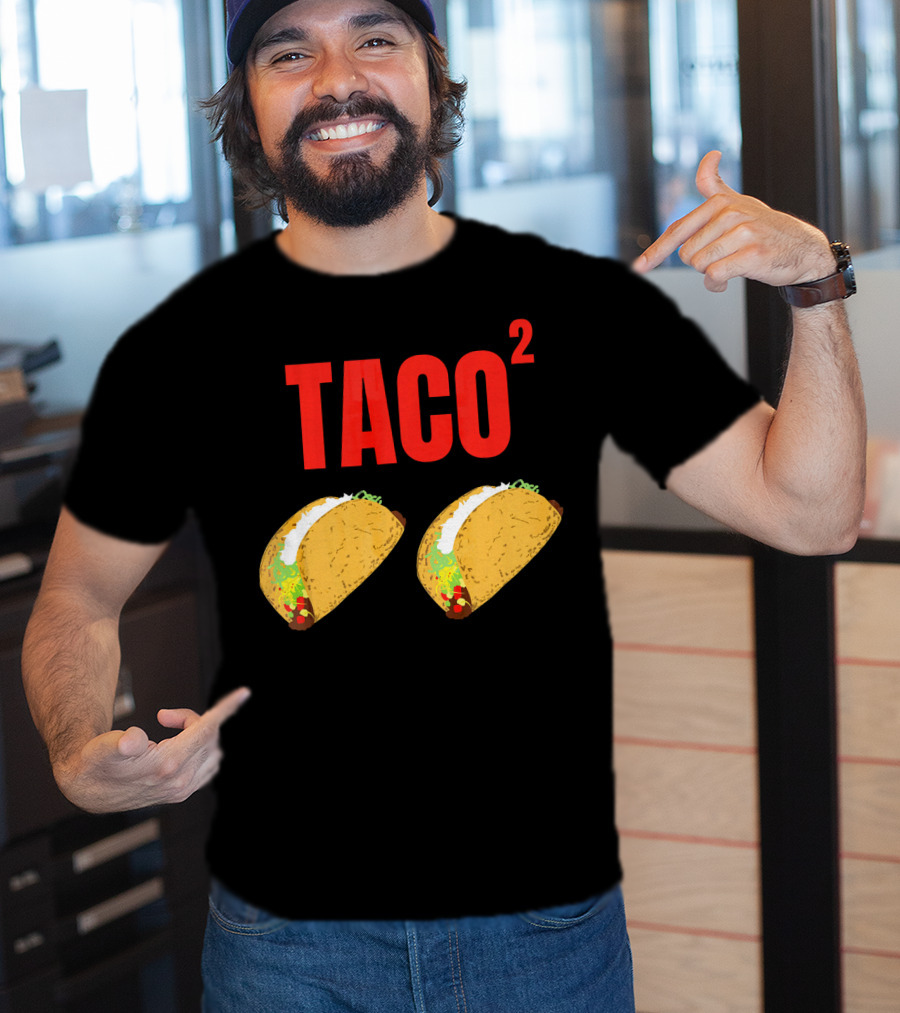 Funny Taco Squared Concept With Colorful Tacos T-Shirt