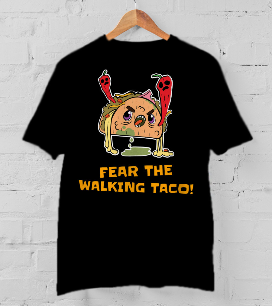 Fear The Walking Taco Hard Shell Ghost Peppers T-Shirt