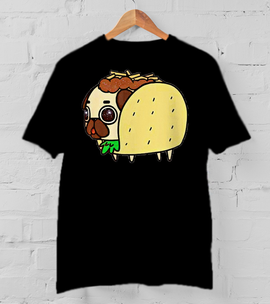 Funny Pug Taco Fusion With Toppings T-Shirt