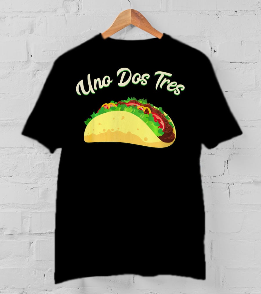 Uno Dos Tres Taco Kids Plus Curve Text T-Shirt