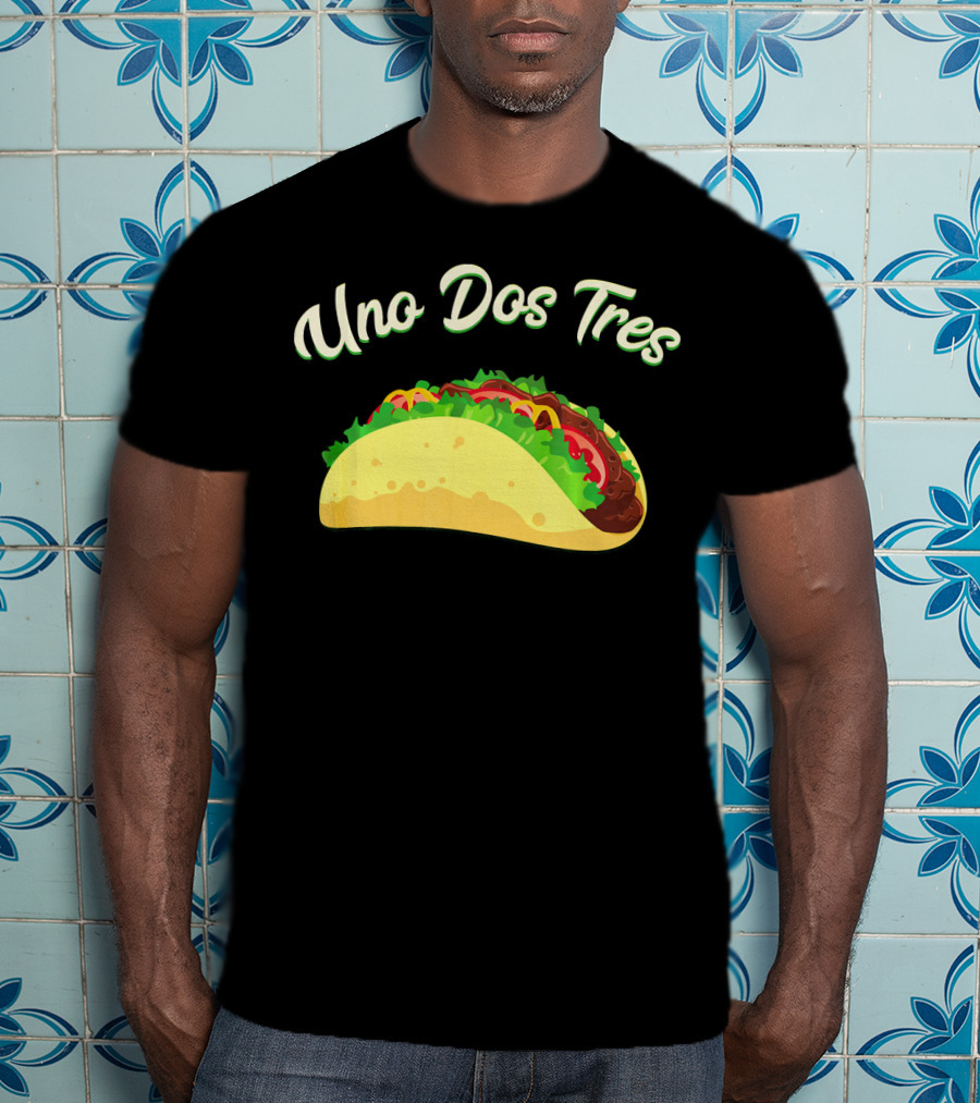 Uno Dos Tres Taco Kids Plus Curve Text T-Shirt