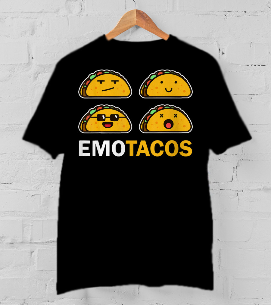 EMO TACOS Emojis Faces And Expressions T-Shirt