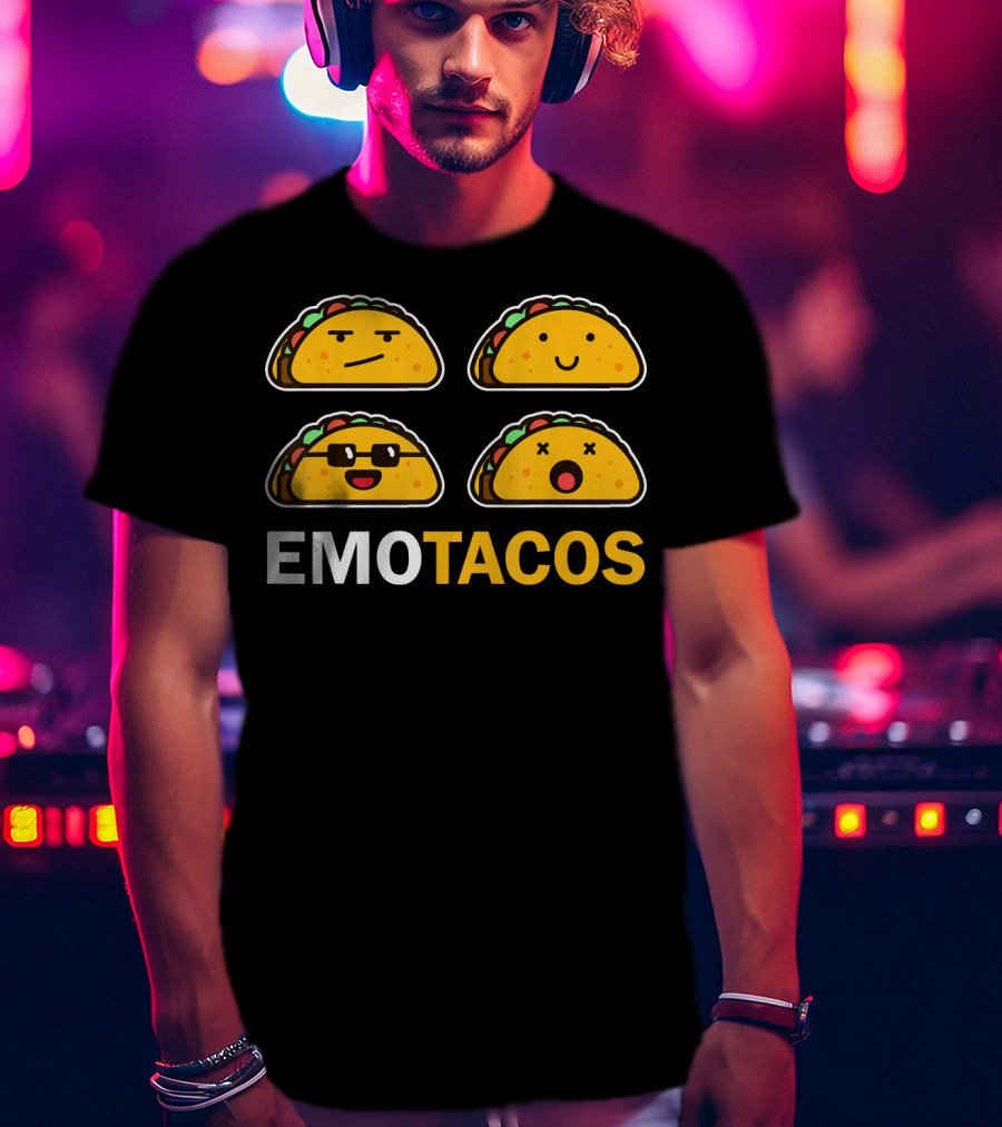 EMO TACOS Emojis Faces And Expressions T-Shirt