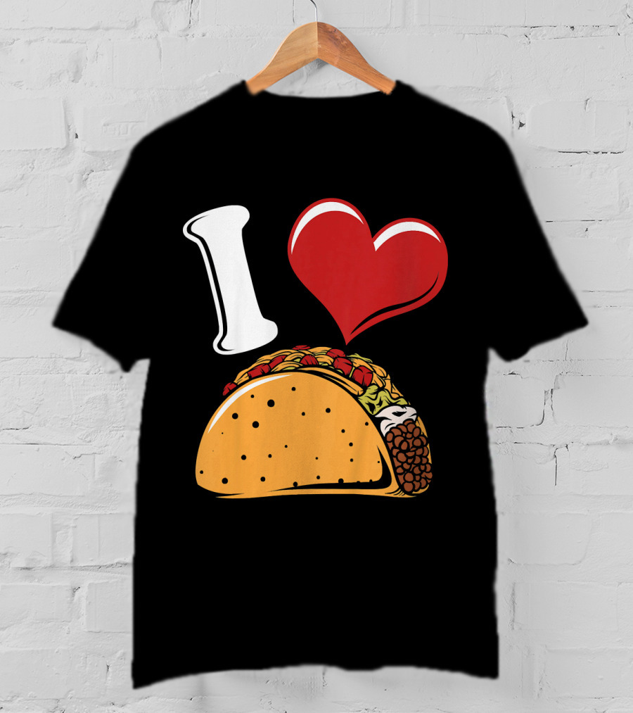 Kids Funny I Heart Tacos Love T-Shirt