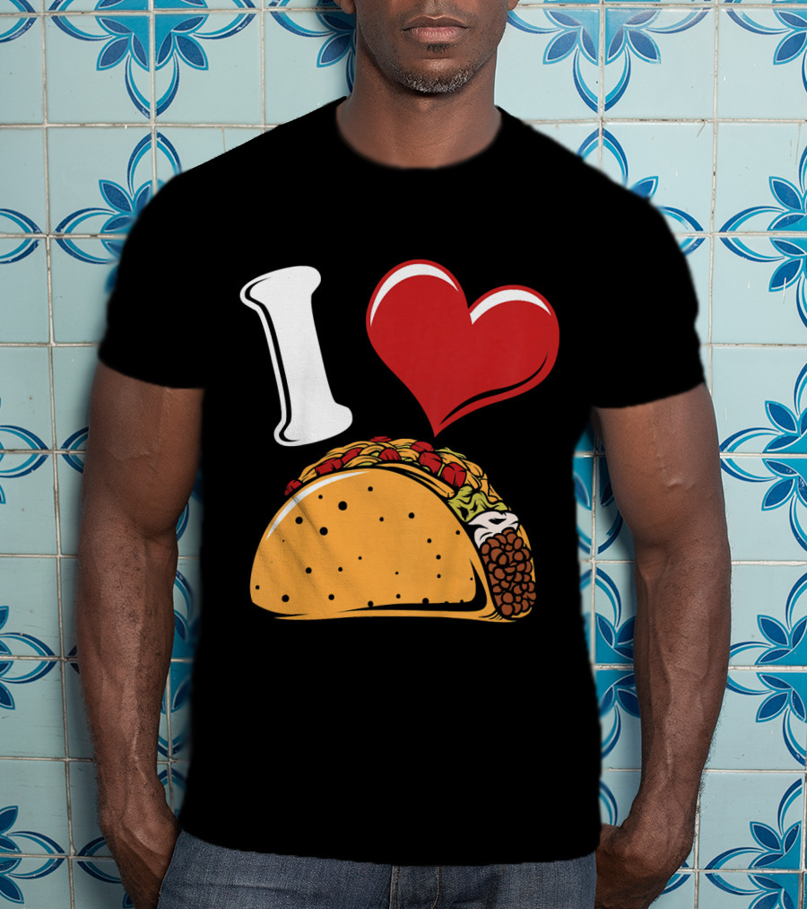 Kids Funny I Heart Tacos Love T-Shirt