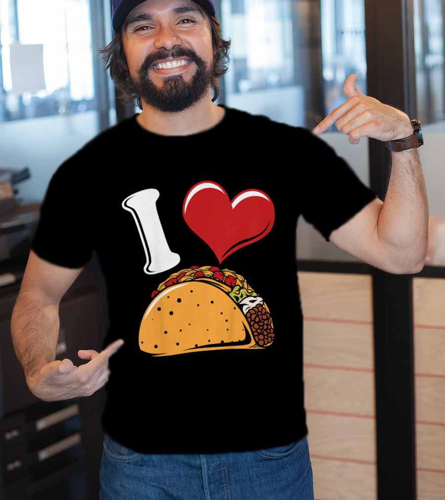 Kids Funny I Heart Tacos Love T-Shirt