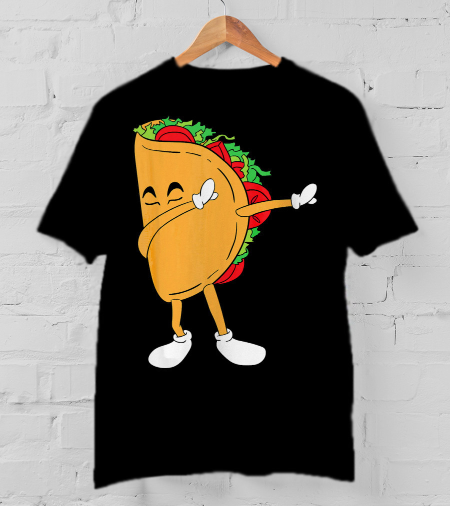 Dabbing Taco Mexico Funny Mexican Food T-Shirt