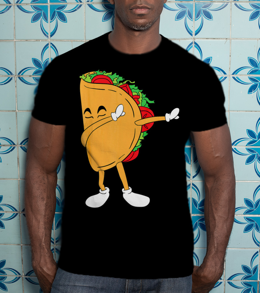 Dabbing Taco Mexico Funny Mexican Food T-Shirt