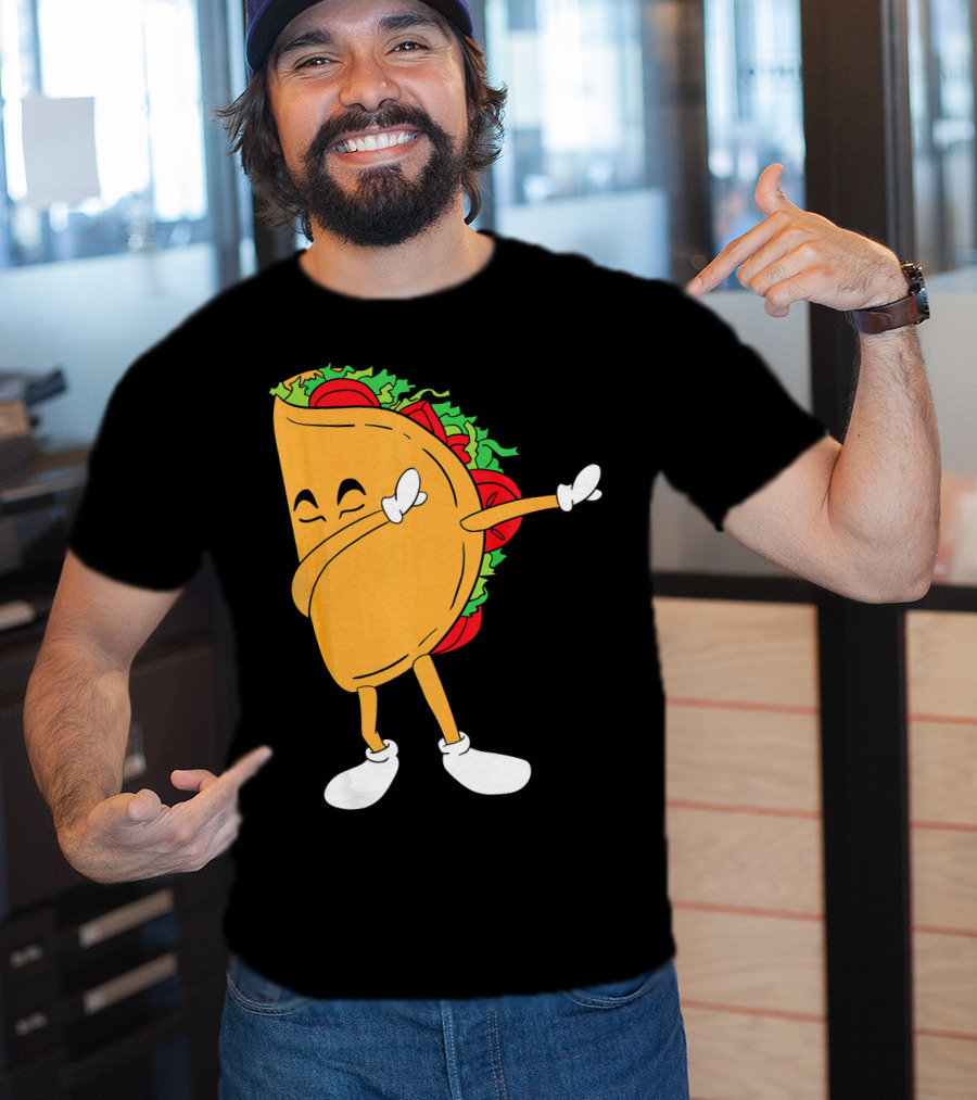 Dabbing Taco Mexico Funny Mexican Food T-Shirt