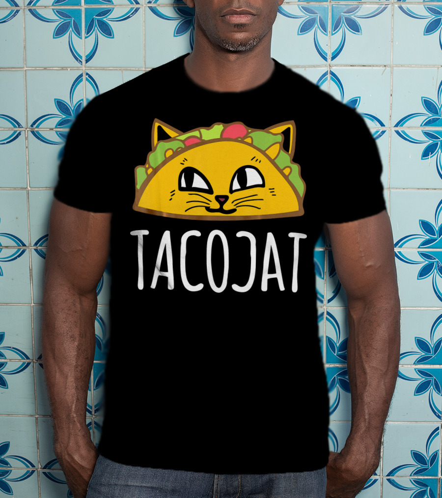 Tacocat Cute Cat And Taco Palindrome T-Shirt