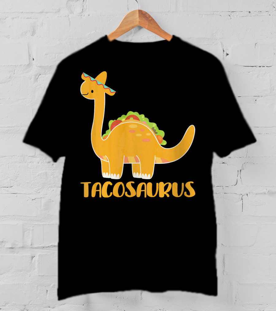 Tacosaurus Brachiosaurus Sombrero Funny Taco Dino T-Shirt