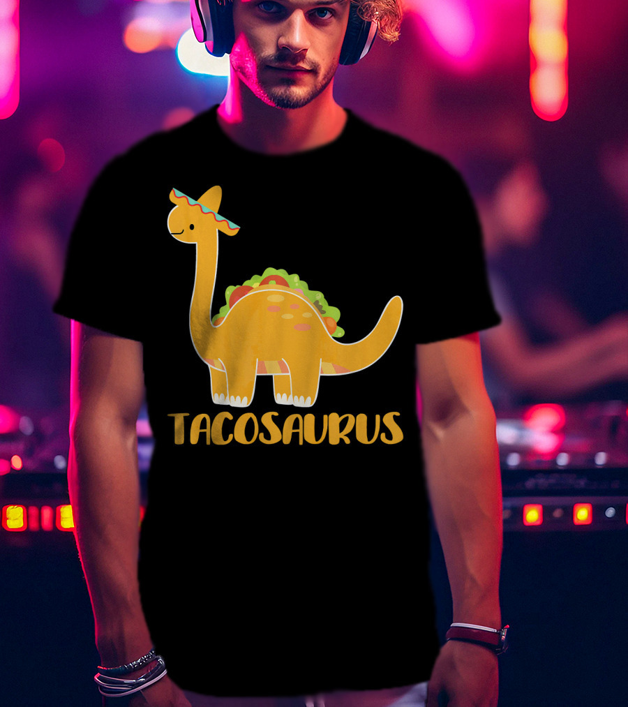 Tacosaurus Brachiosaurus Sombrero Funny Taco Dino T-Shirt
