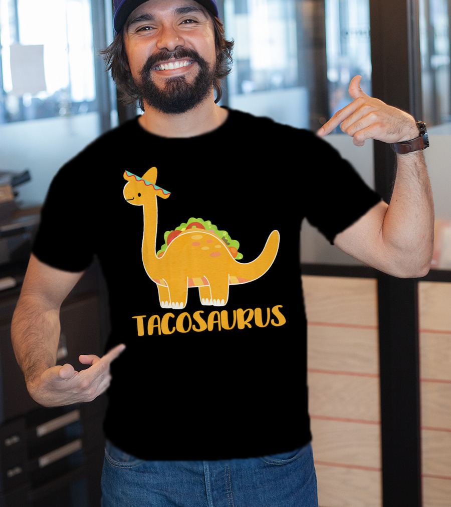 Tacosaurus Brachiosaurus Sombrero Funny Taco Dino T-Shirt