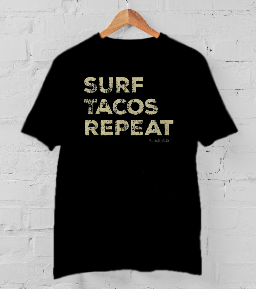 Surf Tacos Repeat PB Water Threads T-Shirt