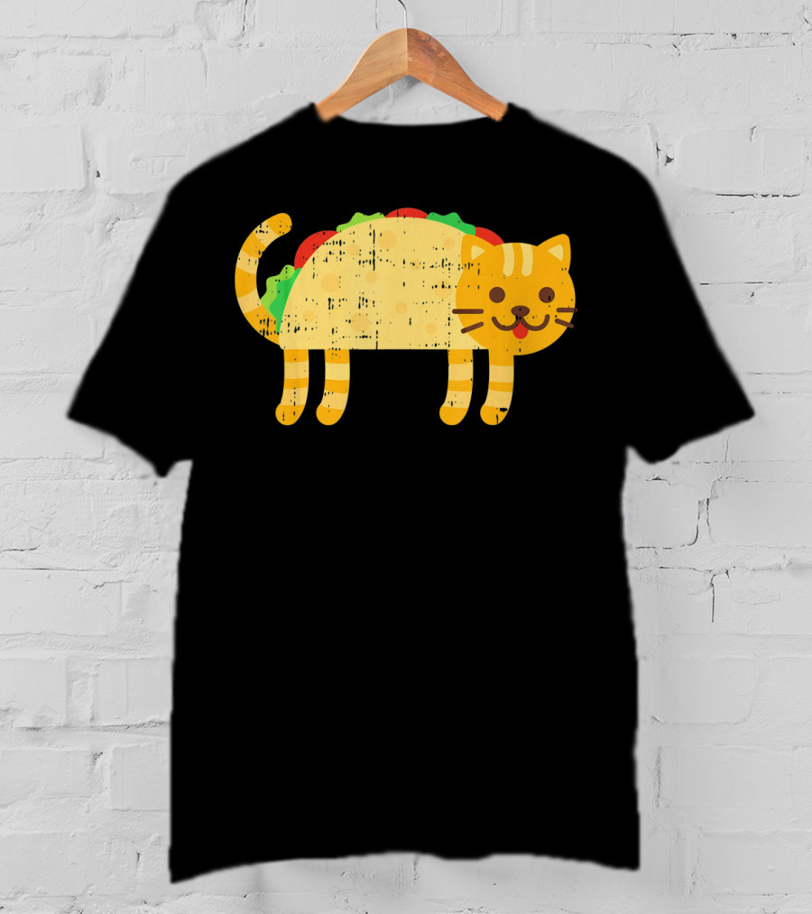 Taco Cat Kitty Kitten Funny Mexican Cinco De Mayo T-Shirt