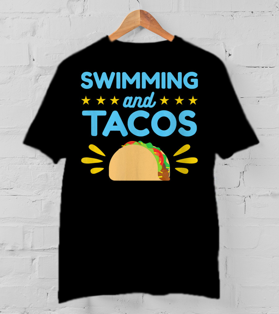 Swimming And Tacos Stars Taco T-Shirt