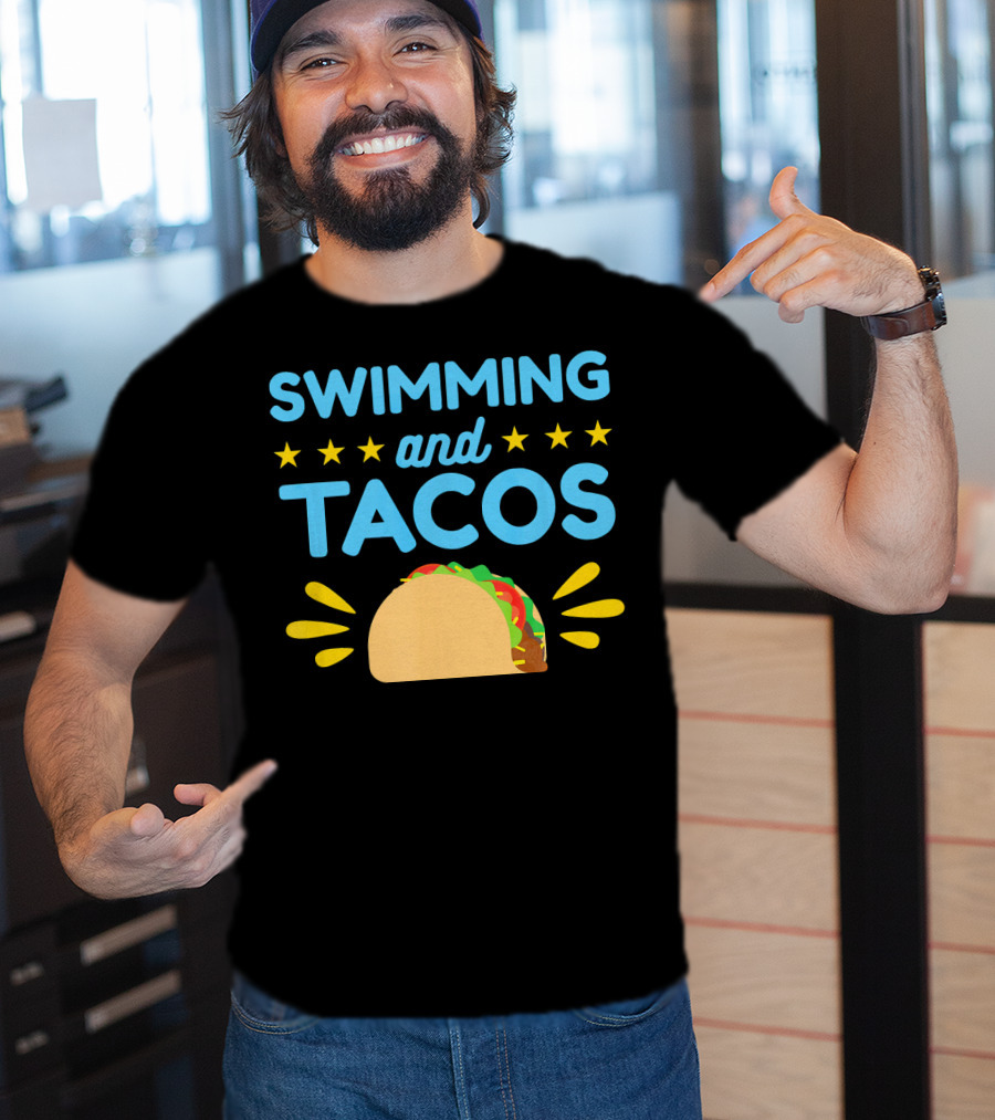 Swimming And Tacos Stars Taco T-Shirt