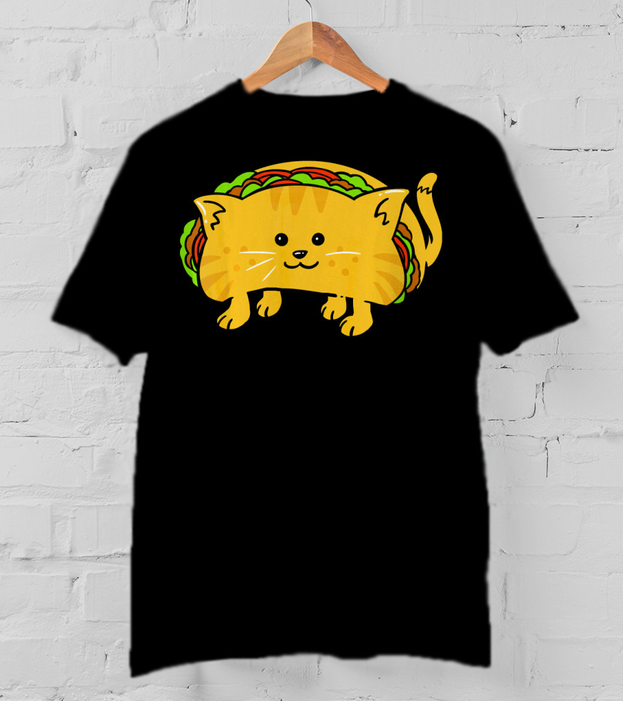 Cat Taco Roll Cute Animal Mashup T-Shirt