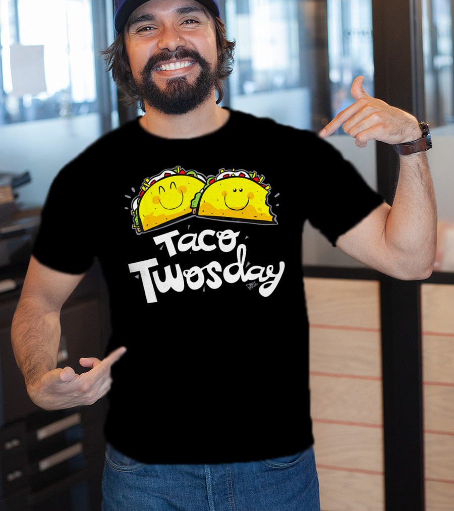 Taco Twosday Smiling Tacos Fun T-Shirt