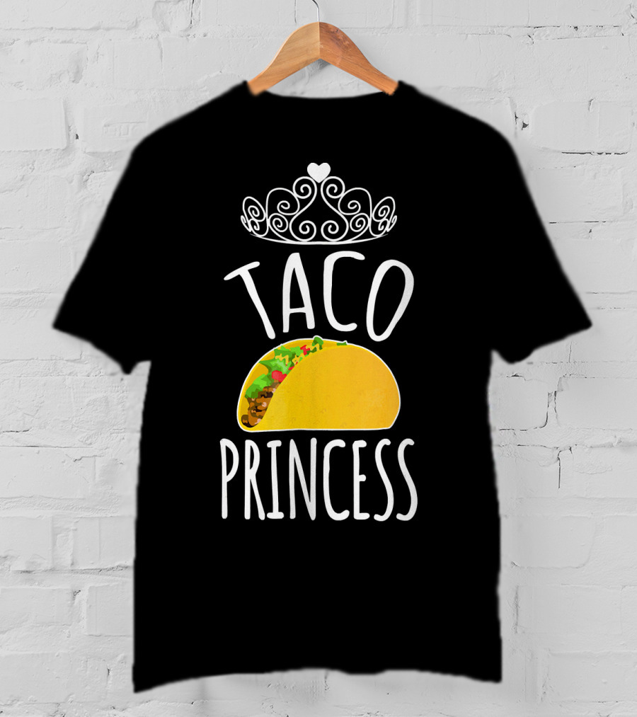 Taco Princess Cute Taco With Crown T-Shirt